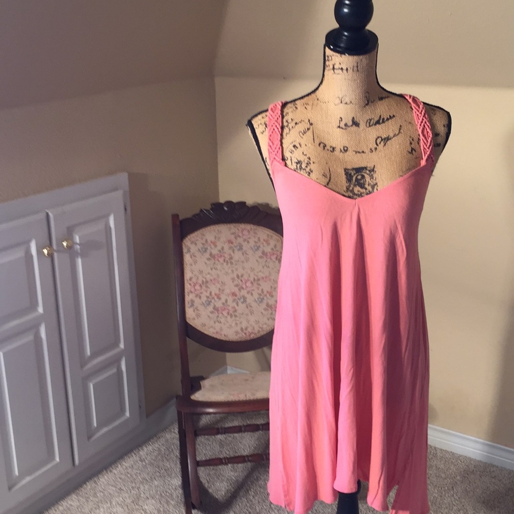 Billabong pink racer back dress